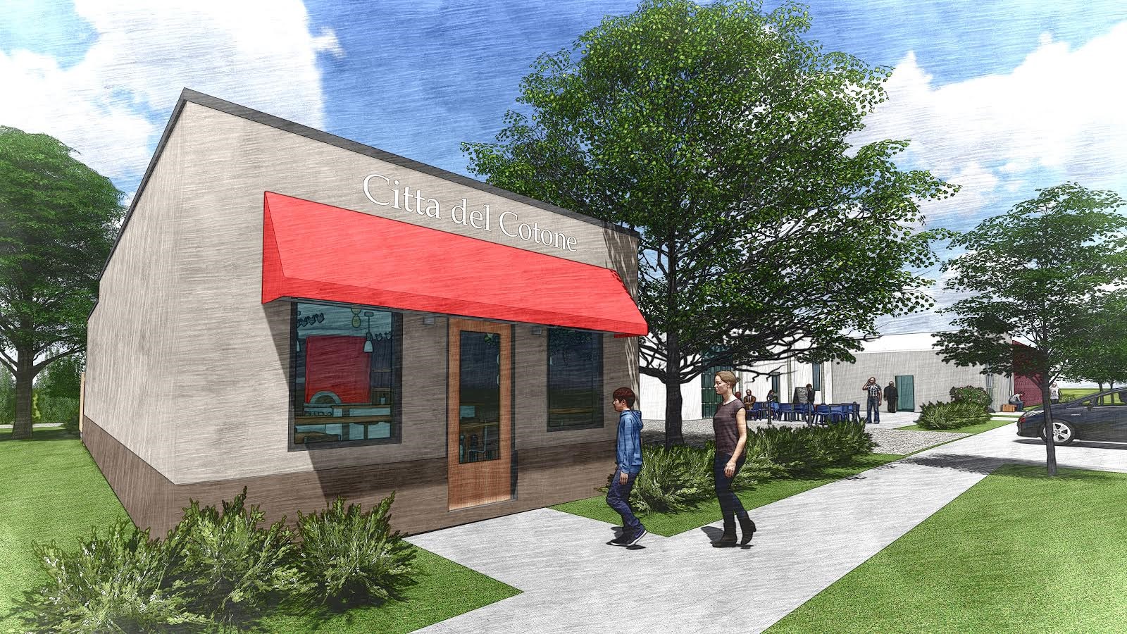 A rendering of Citta del Cotone, slated to open in September at 2150 Sumter St. in September. (Image/Provided)
