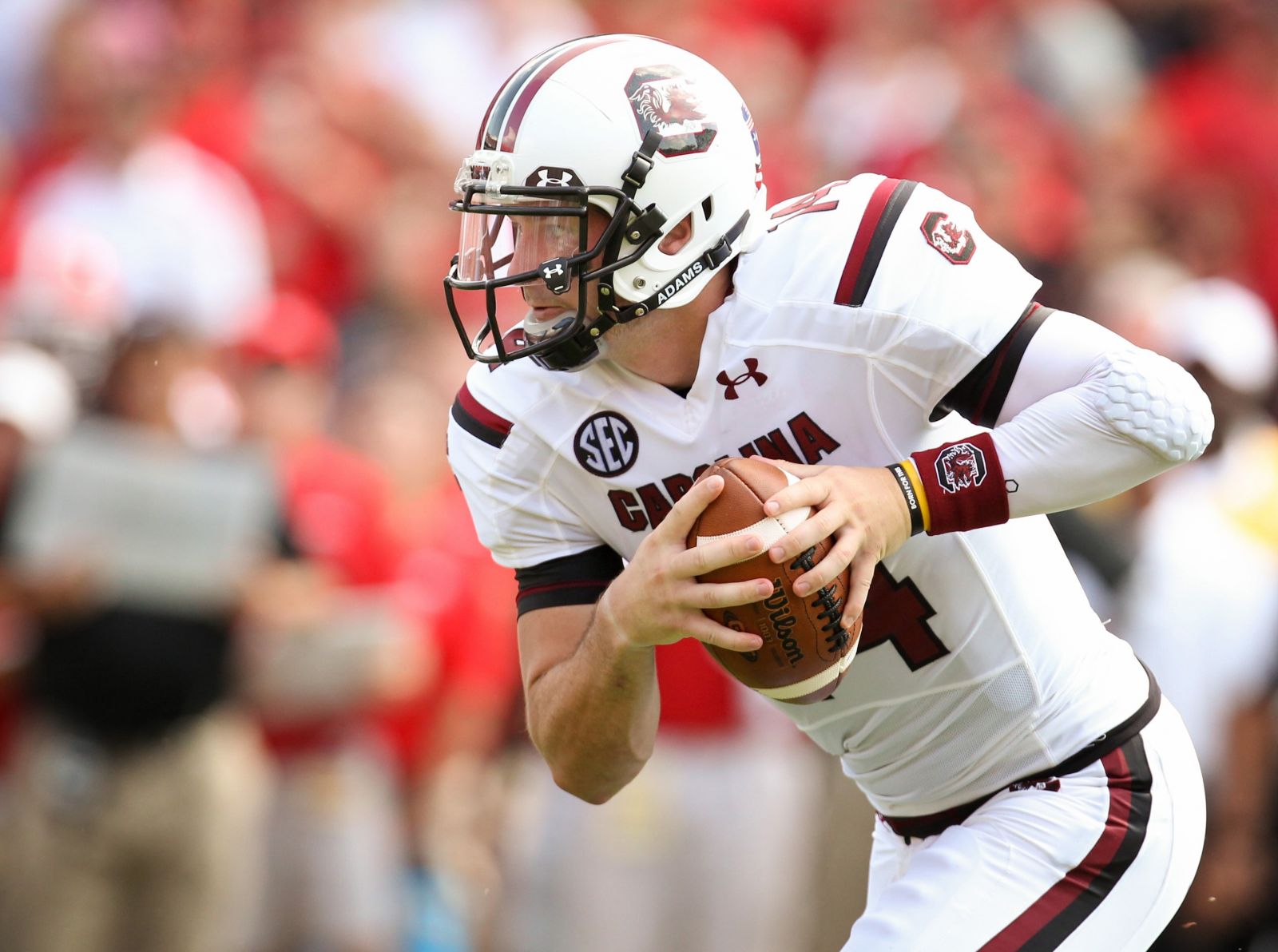 Connor Shaw won 27 games at USC's quarterback and is the Gamecocks' all-time leader in career completion percentage at 65.5% (Photo/South Carolina Athletics)
