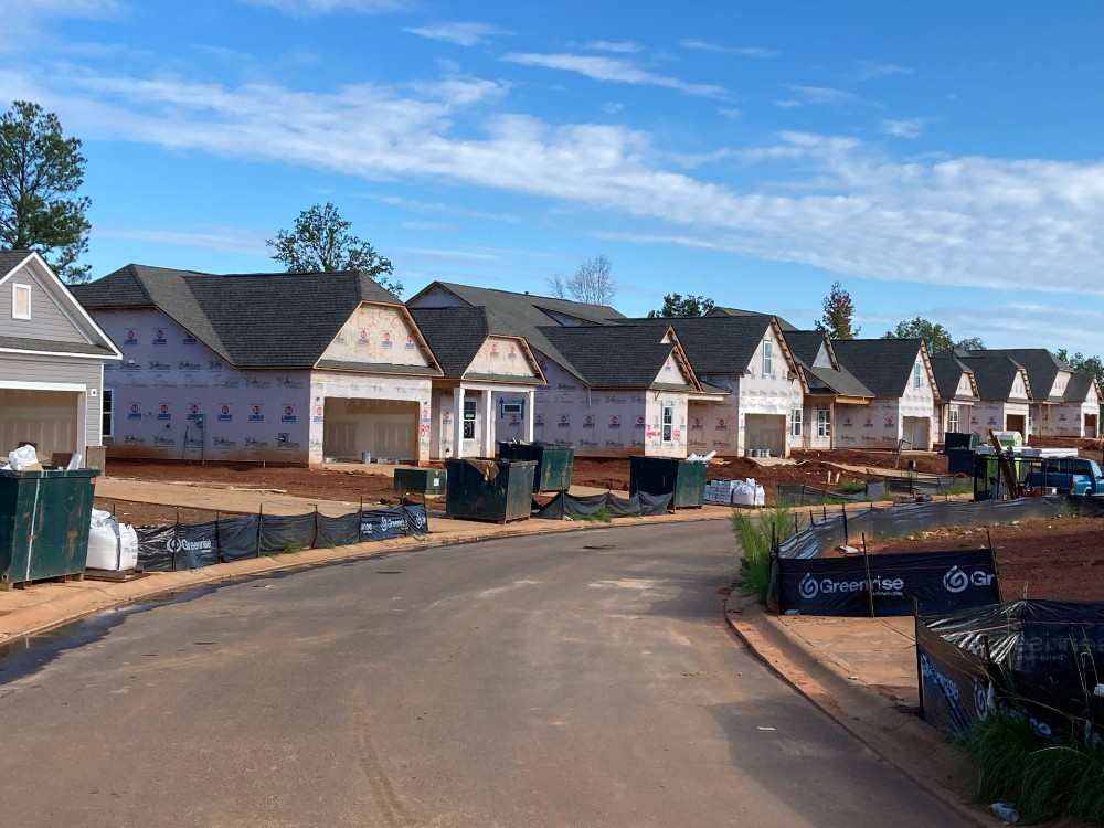 From a single intersection on S.C. Highway 187 near Pendleton, travelers can see three Great Southern Homes neighborhoods under construction. (Photo/Ross Norton)