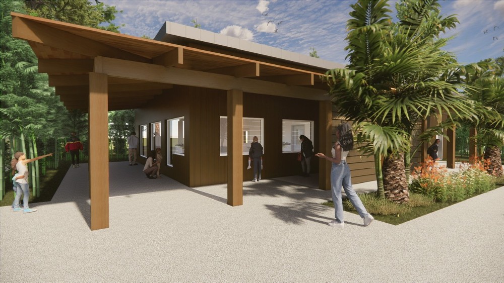 The future facility for Komodo dragons at Riverbanks Zoo will include more viewing space to observe the popular lizards. (Rendering/Provided)