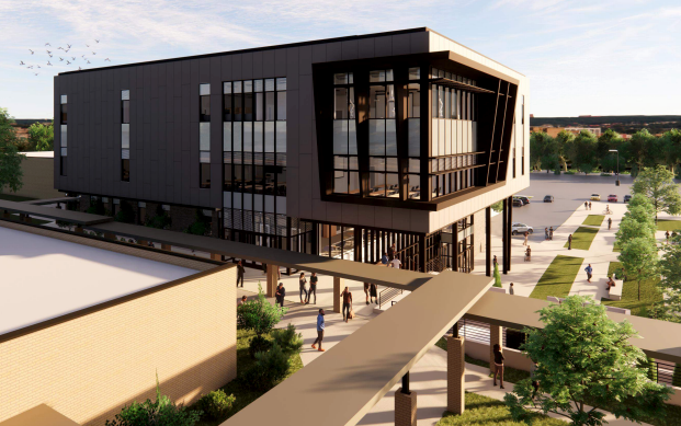 Midlands Technical College will break ground on a $30 million, 58,000-square-foot technology center on its Beltline campus on Wednesday. (Rendering/Provided)