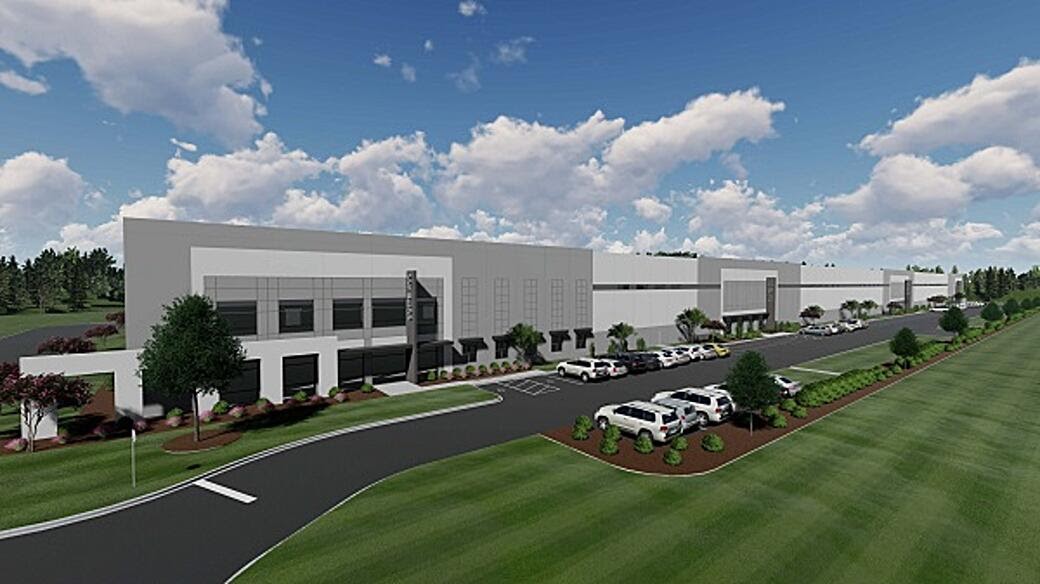 Midway Logistics VI has leased 68,040 square feet of space to Home Depot. Ground was broken on the speculative industrial development last October. (Rendering/Provided) 