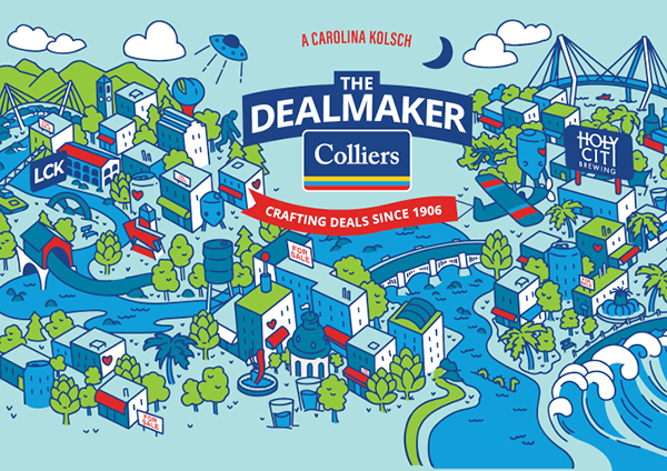 Colliers has partnered with Holy City Brewing to create The Dealmaker, a Kolsch celebrating its 115 years in the S.C. commercial real estate business.  (Photo/Provided)