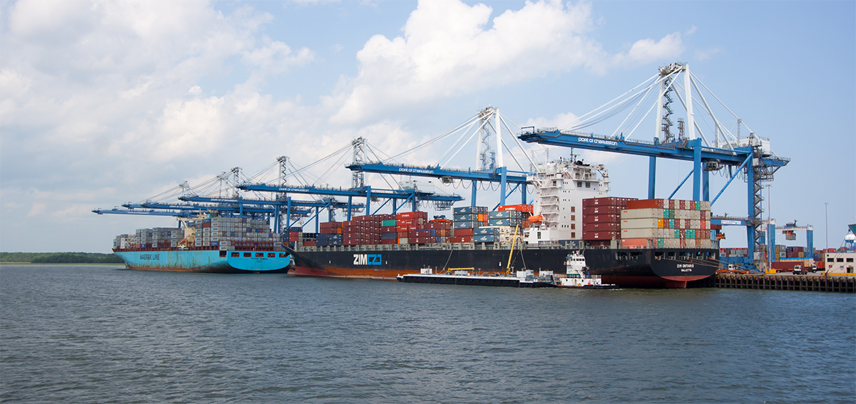 Containerships are docked at the Port of Charleston on the Cooper River. (Photo/File)