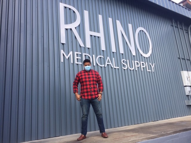Rhino Medical Supply has grown from president and CEO Lance Brown's garage to a warehouse on Rosewood Avenue as the company helps small- to medium-sized business in South Carolina and throughout the country find personal protective equipment. (Photo/Provided)