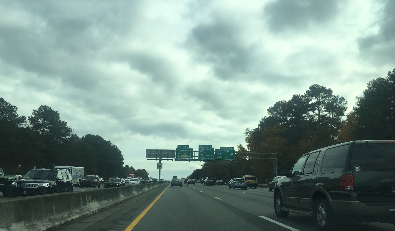 Traffic approaches Malfunction Junction on Interstate 26 on the day before Thanksgiving. (Photo/ RenÃ©e Sexton)