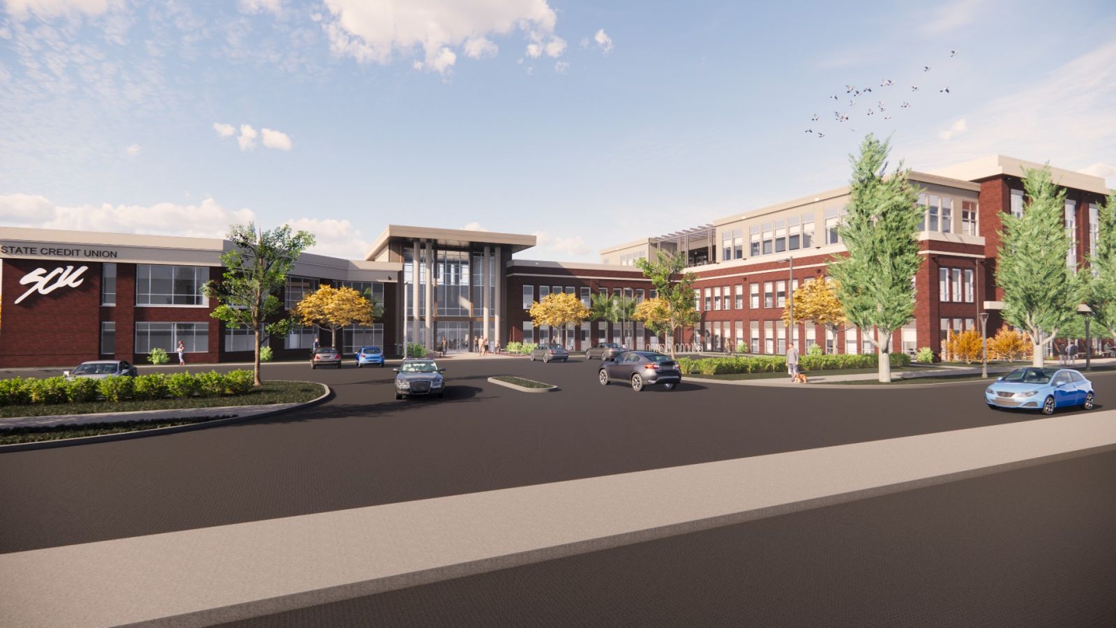 State Credit Union held a groundbreaking ceremony for its new 50,000-square-foot location at 800 Huger St. in downtown Columbia on Tuesday. (Rendering/Provided)