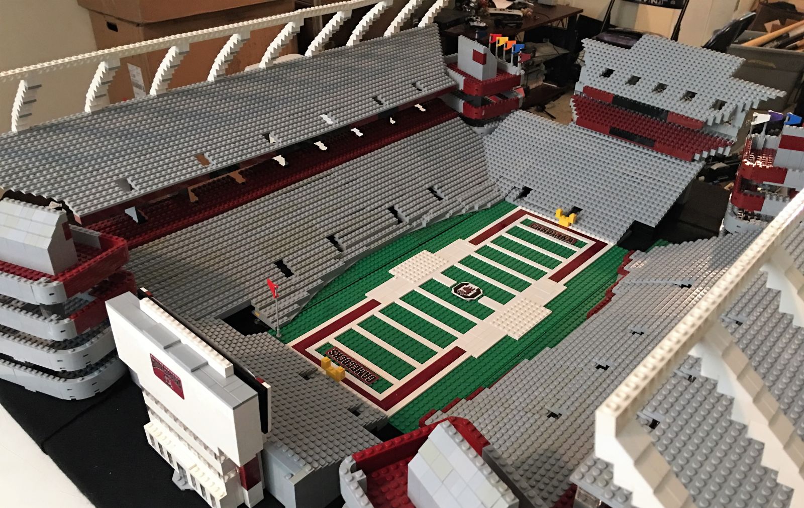 The Lego Williams-Brice Stadium built by David Robinson and his son, David Jr. (Photo/Provided)