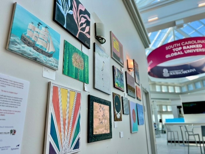 Art by clients of Transitions Homeless Center will be on display at Columbia Metropolitan Airport through the end of fall. (Photo/Provided)