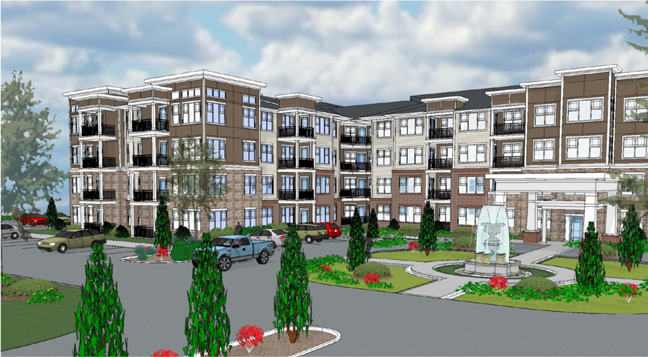 Haven at Congaree Point, located at 2401 Atlas Road, will have 198 homes for seniors ages 55 and over, according to a news release from Minnesota-based property management company Dominium. (Rendering/Provided)