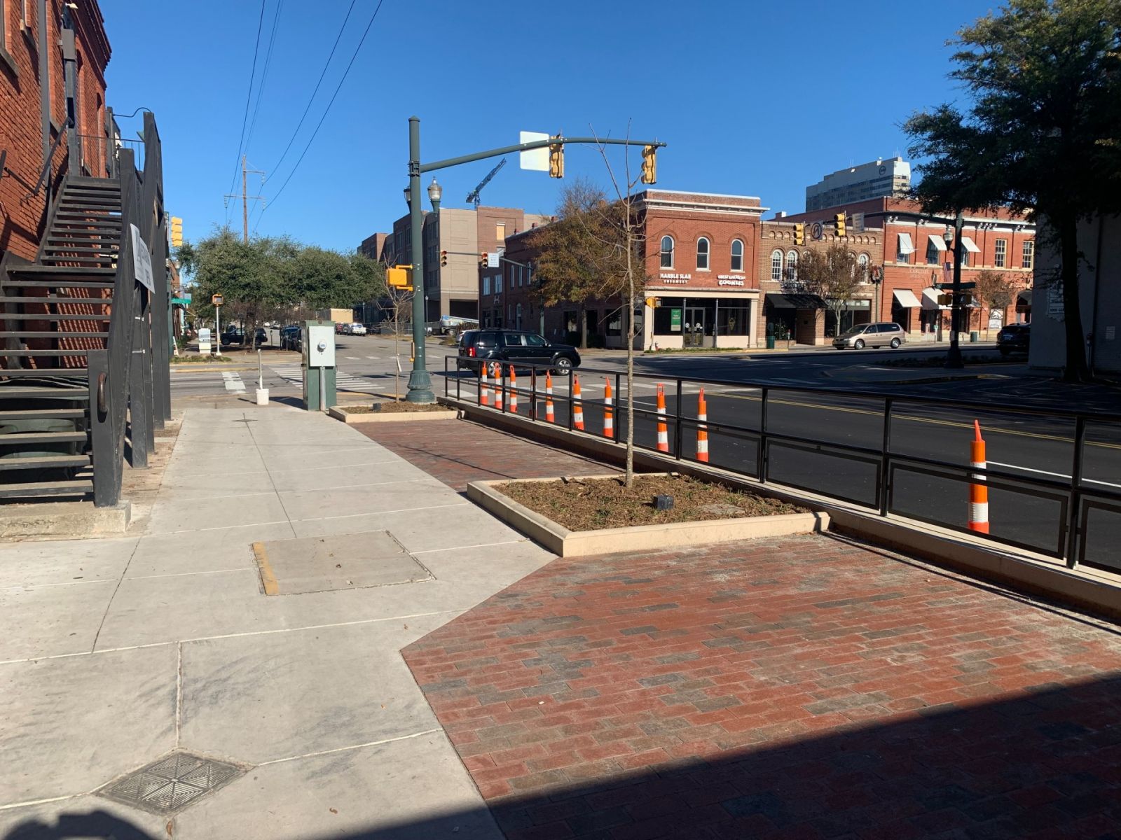 A beautification project in the Vista has added landscaping and ADA-complaint sidewalks to Park Street. (Photo/Provided)