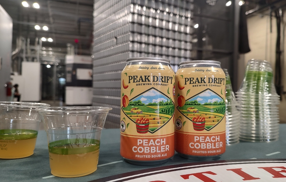 McLeod Farms near McBee provides the peaches for Peak Drift Brewing Co.'s Peach Cobbler Sour Ale. (Photo/Christina Lee Knauss)
