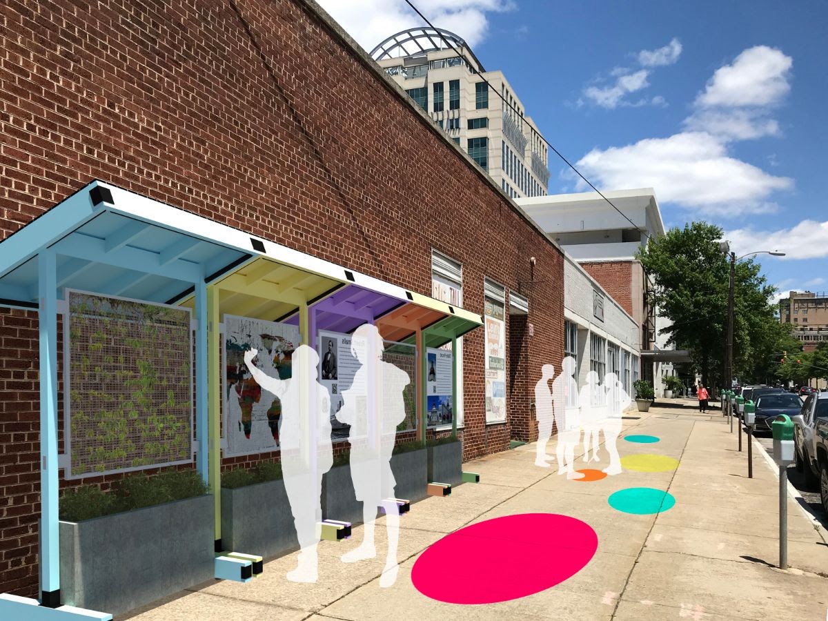 Columbia-based architecture, engineering and interior design firm Pond & Co.'s winning entry in the Columbia Design League's competition to make the downtown Lady Street corridor more inviting to pedestrians. (Rendering/Pond & Co.)