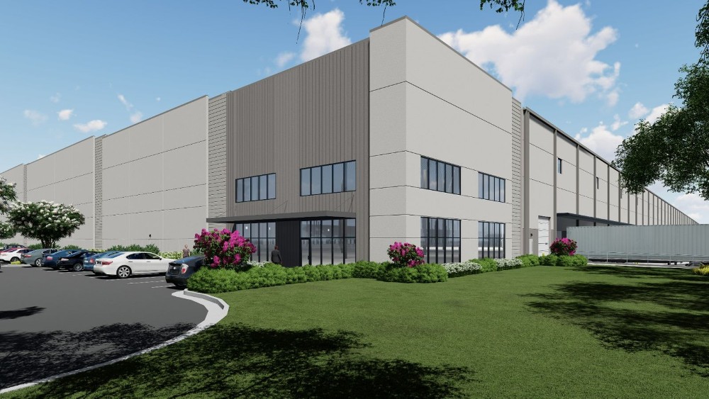The first speculative distribution building in the Sandy Run Industrial Park has been fully leased by a warehousing company from Missouri. (Rendering/Provided)