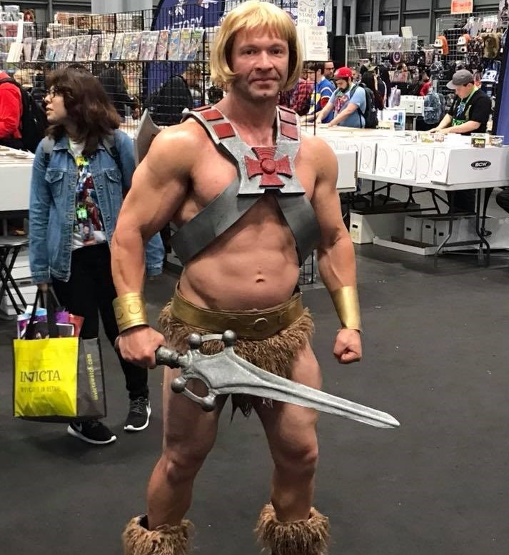 Some ComicCon attendees participate in cosplay, such as this He-Man. (Photo/Provided)