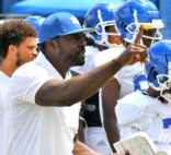 Former National Football League wide receiver and Carolina Panthers assistant wide receivers coach Jerricho Cotchery has been named as the new head of Limestone University’s football team. (Photo/Limestone University)