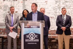 Joe Queenan, executive director, announces the South Carolina Quantum Association, an effort to make Columbia a center for cutting-edge computer technology. (Photo/South Carolina Quantum Association)