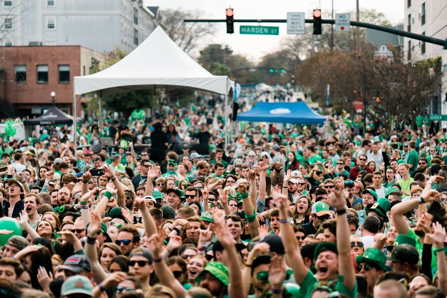 St. Pat's in Five Points is South Carolin'a largest one-day festival. (Photo/Flock and Rally)