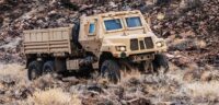 Don Bent’s tenure at Oshkosh Defense included helping lead the production in a division called Family of Medium Tactical Vehicles, which produced vehicles such as this A2 Armored truck. (Photo/Oshkosh Defense)